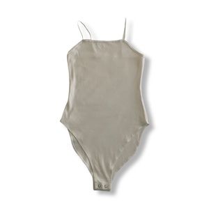 NWT Wild Fable Body Suit, White w/Spaghetti Straps